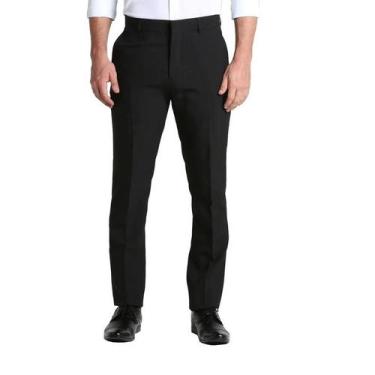 Imagem de Calça Social Masculina Trabalho Tradicional Sem Bolso Oxford - Maicol 