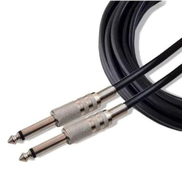 Imagem de Cabo P10 + P10 3 Metros Sem Ruído Caixa de Som Violão Contra Baixo Teclado 