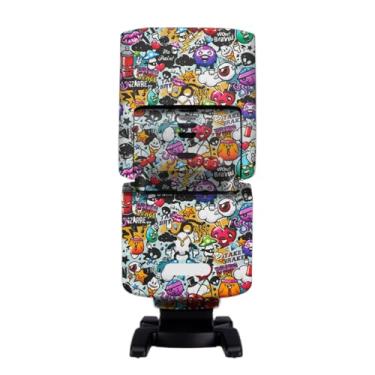 Imagem de Película protetora de vinil para câmera Sony HVL-F46RM Flash Strobe Skin Vinyl Wrap Protector Coat Acessórios de fotografia HVL-F46RM (Graffiti White)
