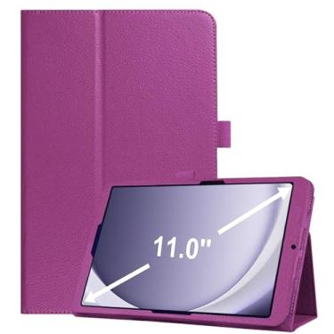 Imagem de EKVINOR Capa para Galaxy Tab A9 Plus 11 polegadas 2023, capa protetora fina de couro PU para tablet Samsung Galaxy Tab A9+/A9 Plus de 11 polegadas, modelo lançado em 2023 (SM-X210/X216/X218), roxo