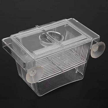 Imagem de Dioche Caixa de Criador de Peixes de Aquário de acrílico? Isolamento e Incubadora de Choque Auto-flutuante Com Design Transparente para Pequenos Peixes e Criaturas Marinhas