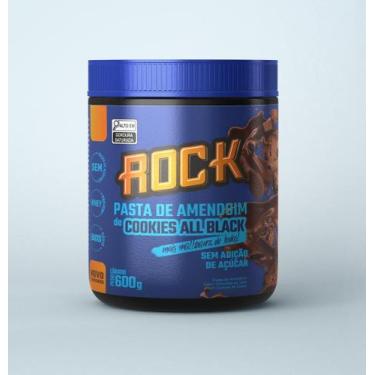 Imagem de Pasta de Amendoim Com Whey 600g Zero Açúcar Sabor Chocolate Belga Rock