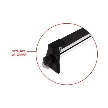 Imagem de Rack Teto Citroen C3 2003 A 2012 Fixado No Friso Preto