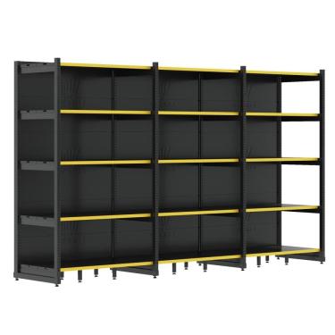 Imagem de Rack Gôndola Parede 1 Inicial 2 Continuações 2,00m 5 Níveis 3420kg Fit Amapá