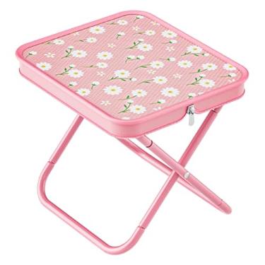 Imagem de Rrlihjgu Banco Dobrável Portátil Para Adultos - Banquinho Portátil Para Sentar | Cadeira Leve e Resistente Para Cozinha Quarto Exterior Acampamento Bar