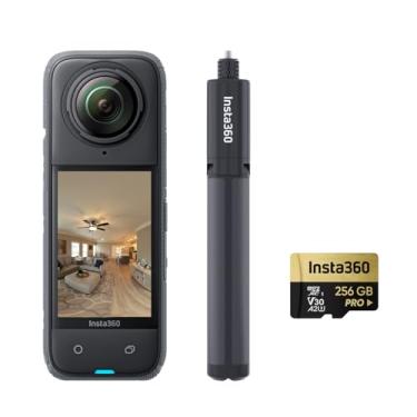 Imagem de Insta360 Pacote X4 Virtual Tour - Foto HDR de 72 MP 360º, protetores de lente padrão, bateria de 2290 mAh, suporta Zillow, Floorfy, Realsee, Kuula, 3DVista, GoThru, OpenSpace, DroneDeploy e mais