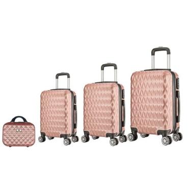 Imagem de Mala de viagem bordo, média, grande e frasqueira em abs eagle ac74, Ro