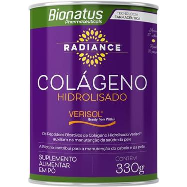 Imagem de Bionatus, Radiance, Colágeno hidrolizado, Verisol, Suplemento alimentar, Colágeno Hidrolisado Verisol 2,5g, 330 gramas • 33 doses, Roxo