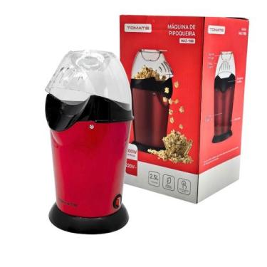 Imagem de Pipoqueira Elétrica Tomate 110V ou 220V Potencia 1100W Preparo sem óle