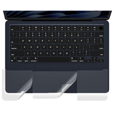 Imagem de CaseBuy Conjunto de película protetora para descanso de mãos, arranhões invisíveis e acessórios de proteção contra desgaste para MacBook Air 13,6 polegadas 2025 2024 2022 com chip M4 M3 M2 A3240 A3113
