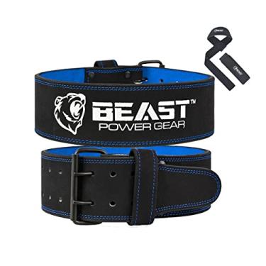 Imagem de Beast Power Gear Cinto de levantamento de peso para mulheres e homens – Cinto de couro com suporte traseiro e núcleo para levantamento de peso, levantamento de peso, treinamento de força, agachamento