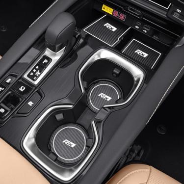 Imagem de Dragon Art Compatível com 2023 e 2024 Lexus RX acessório arruelas de ranhura de porta, adequado para 20232024 Lexus RX RX350H RX450H RX500H RX500H arruelas de porta interna (fibra de carbono)