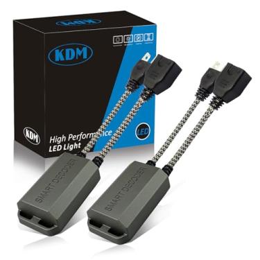 Imagem de KDM H7 Canbus decodificador de luz LED, resistor de carga livre de erros, adaptador de resistor de cancelamento de aviso de LED, pacote com 2