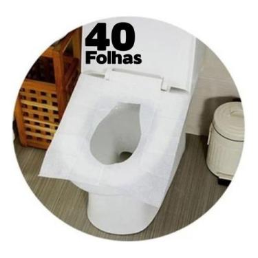 Imagem de Protetor descartável para assento sanitário com 40 pçs (ja vai com dis