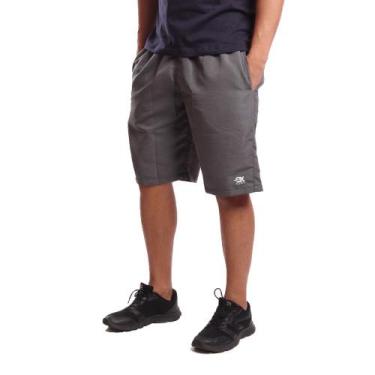 Imagem de Bermuda Tactel OX SILVER com Bolso Frente e Costa - OxSilver, M, Cinza