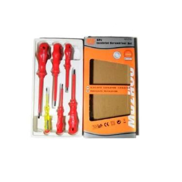 Imagem de Kit Jogo De Chaves Fenda E Philips Isolada 1000V Imantada 6 Peças Elet