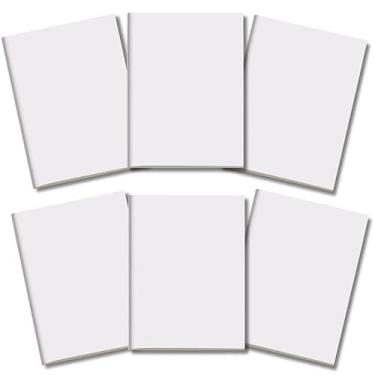 Imagem de Kit 6x Cadernetas Sem Pauta Capa Flex 40 Pág Pólen A5 Branco