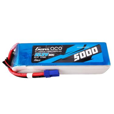 Imagem de Bateria Gens Ace 22.2V 5000Mah 60C 6S G-Tech Lipo Ec5 Plug