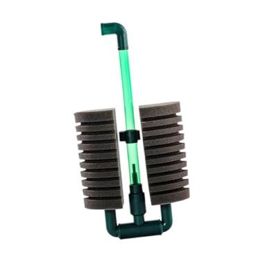 Imagem de Generic Filtro de esponja para aquário Esponjas bioquímicas internas Filtro de espuma Saída de água Acessórios ajustáveis ​​para aquário Fácil de montar, 20cm a 26cm