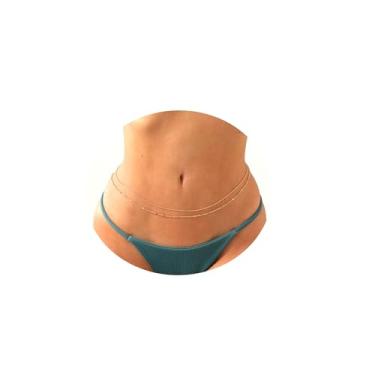 Imagem de Corrente de cintura de barriga, contas de pérolas, correntes de barriga em camadas, boho, banhado a ouro, sexy, corrente de biquíni, joia ajustável para mulheres, 36, Metal não precioso, Pérola