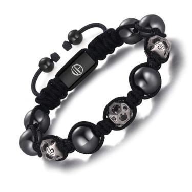 Imagem de WP WEPICK Pulseiras masculinas de ouro banhado a ouro 18 quilates de aço inoxidável feito à mão ajustável pulseira de corrente masculina lava rock ônix preto vermelho olho de tigre pulseira joias