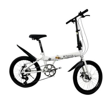 Imagem de Bicicleta Dobrável Aro 20 7v Freio Disco K'tera Lite (Branco)
