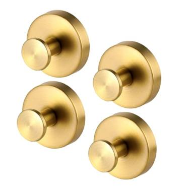 Imagem de STAMI PLET Gancho de grinalda com ventosa, ganchos de ventosa pendurados 6,8 kg, suporte de guirlanda com ventosa à prova d'água para janelas (dourado, 4)