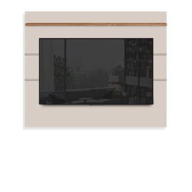 Imagem de Painel De Parede Para TV Até 65 Polegadas Off White Freijó - Repleta, 