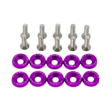 Imagem de Parafusos M6 Para Carro, 10 Peças, Arruelas Para Para-lama, Parachoque