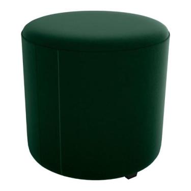 Imagem de Puff Redondo Copenhage Veludo Maserati Milani Store, Verde