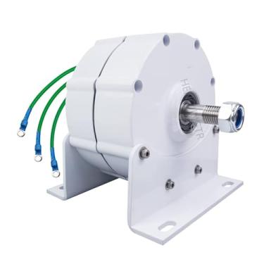 Imagem de HENGJINGTR Portátil 5000W sem engrenagem Turbina do gerador de ímã permanente, 12V 24V 48V 220V para o motor do motor diesel de turbina de água eólica,48v