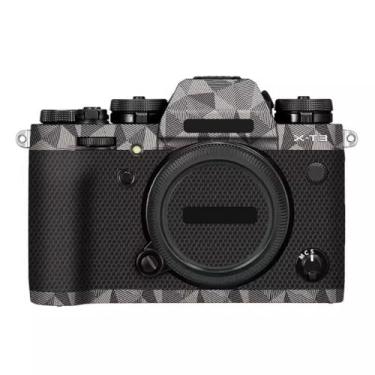 Imagem de X-T3 Adesivo de capa de câmera antiarranhões para FujiFilm X-T3 Película protetora de câmera decalques XT3 (titânio triangular)