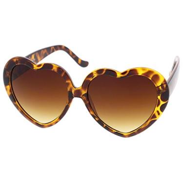 Imagem de zeroUV Óculos de sol femininos com lentes gradientes de tamanho grande 55 mm, Tartaruga/âmbar, One-Size