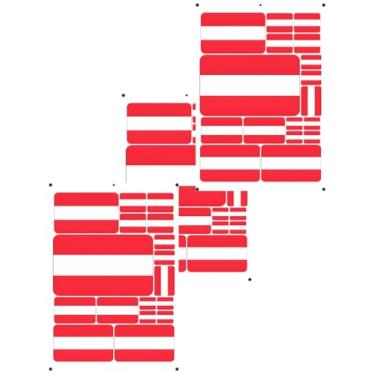 Imagem de NEGNME Adesivo de bandeira nacional da Áustria 3 peças em vários tamanhos adequado para superfícies lisas como capacetes, computadores, geladeiras, para-choques de carro (vermelho Áustria)