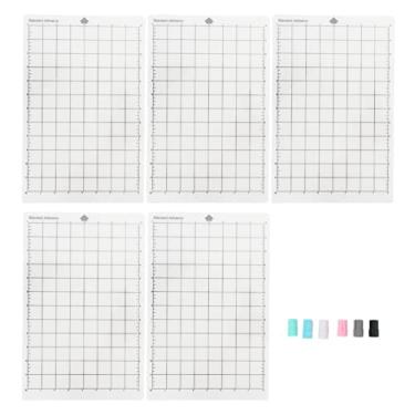 Imagem de Adaptador de caneta de corte Conjunto de viscosidade Tanta de corte de grade neutro com suportes de caneta para Explore Air Maker Silhouette Cameo 12 x 8 polegadas 5pcs