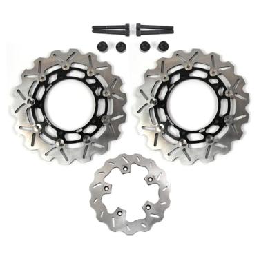 Imagem de Arashi Discos de freio dianteiros traseiros grandes com parafusos de montagem para Yamaha XP Tmax 530 2012-2015 ABS 2012-2018, TMAX TECH MAX 560 ABS 2020-2021