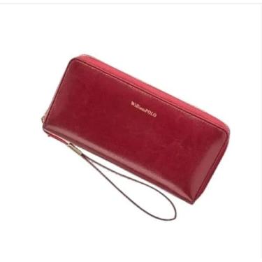 Imagem de Carteira Feminina Williampolo Luxo Couro Legitimo Antifurto (Terracota)