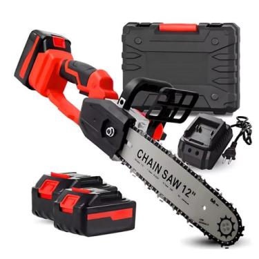 Imagem de Motosserra Elétrica 12 Polegadas Portátil 2 Baterias 48V Moto Serra Mo