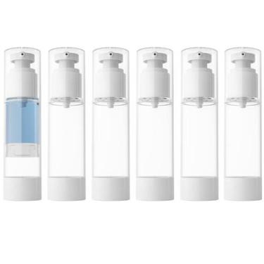 Imagem de Frasco de bomba cosmética Longway 80mL Airless Travel Size x6