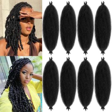 Imagem de Extensões de cabelo Chicmoi Springy Afro Twist 24 polegadas 400g 8P 1B