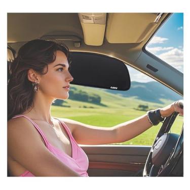 Imagem de Para-sol para janela lateral do carro, sombra solar para janela de passageiro/motorista, bloqueador de para-sol, proteção solar de assento de carro, extensores de viseira de para-sol (2 peças)