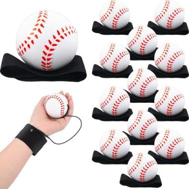 Imagem de Bola de retorno de pulso Deekin Baseball, 6 cm de diâmetro, 12 peças p