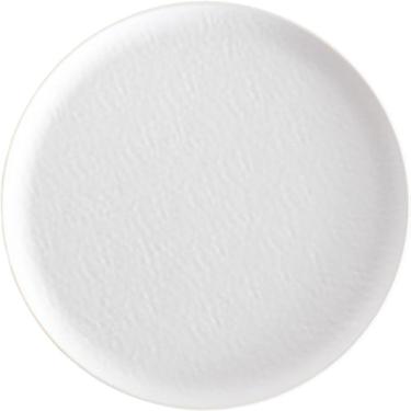 Imagem de Prato Raso Melamina Texture 28cm Branco