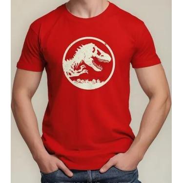Imagem de Camiseta Camisa Algodão Adulto Feminina Masculina Filme Dinossauro Jur
