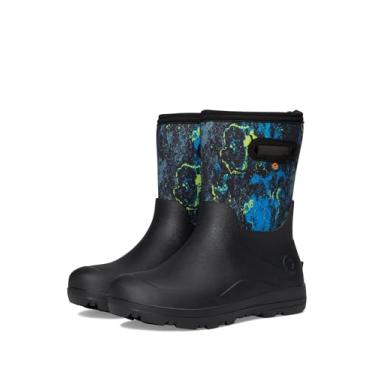 Imagem de BOGS Bota de chuva unissex infantil York sem costura (infantil/criança pequena), Preto Multi, 21
