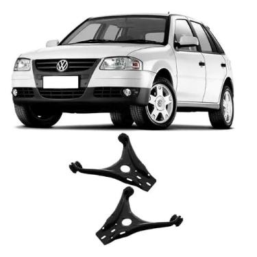 Imagem de Par de Bandeja de Suspensão Dianteira com Buchas Gol G2 G3 G4 1995-2013