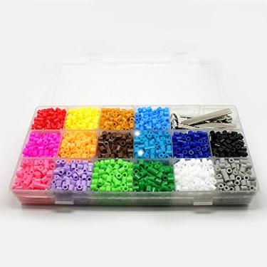 Imagem de 3000 peças de contas de plástico 16 cores DIY kit de miçangas