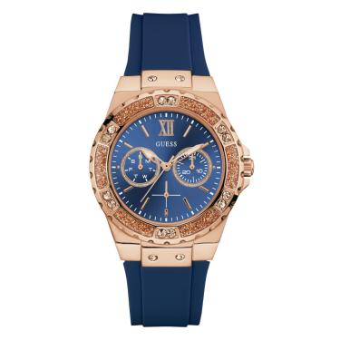 Imagem de Relógio feminino Guess, aço inoxidável e silicone, modelo: U1053L