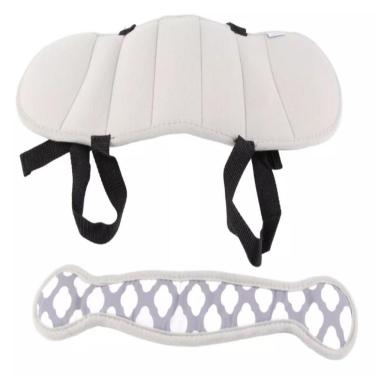 Imagem de Apoio Suporte Cabeça Faixa Ajustável Almofada Alívio Pescoço Assento Carro Viagem Infantil Proteção Bebê Cinza