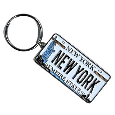 Imagem de Chaveiros de qualidade de metal da American Cities and States (placa de licença de Nova York)